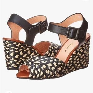 Robert Clergerie Raffia Wedge